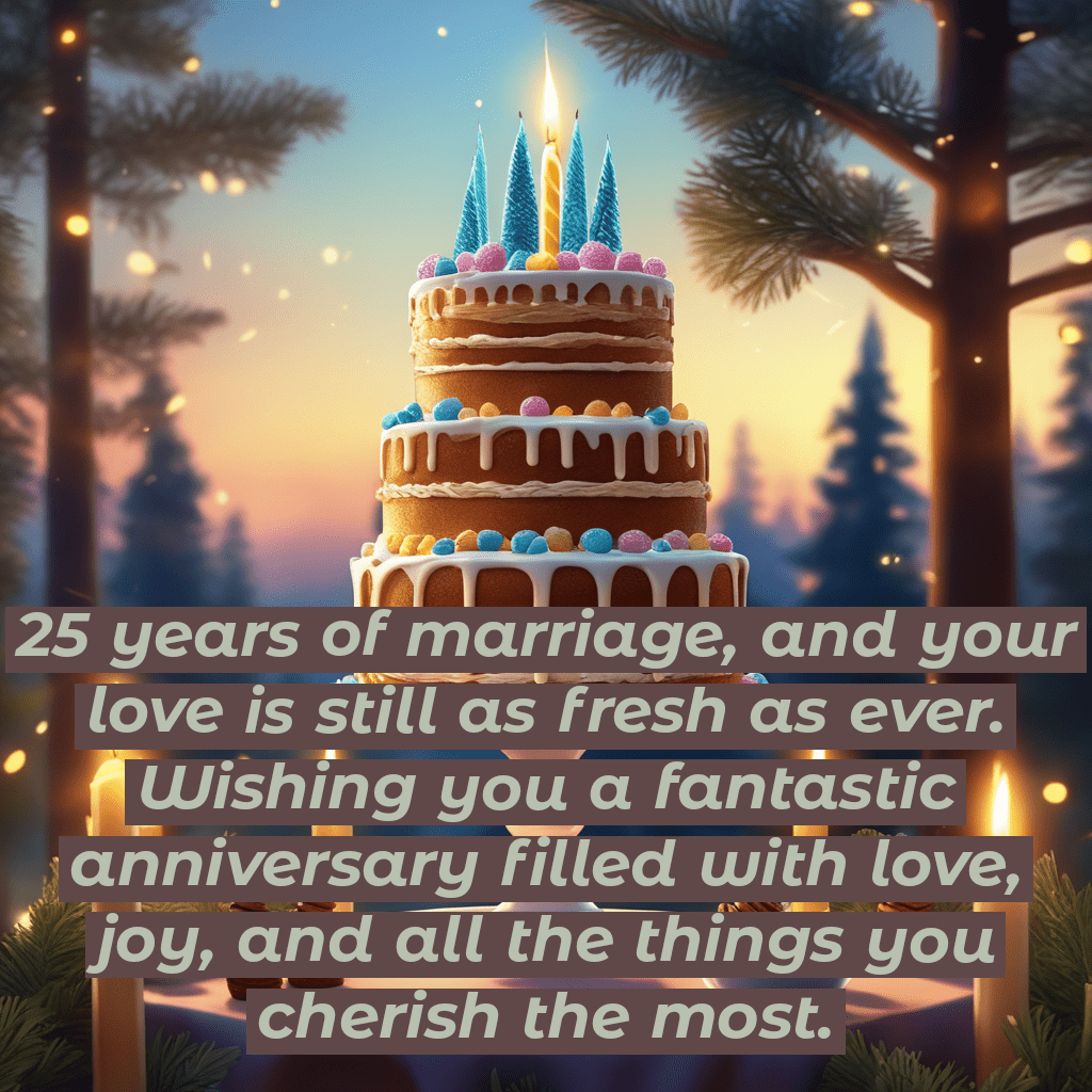 25th Anniversary Wishes
