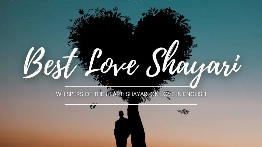 shayari on love in english