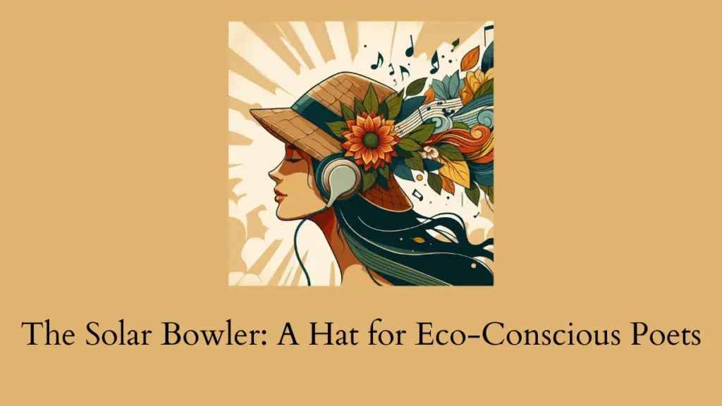 hat that sounds right for an eco conscious poet